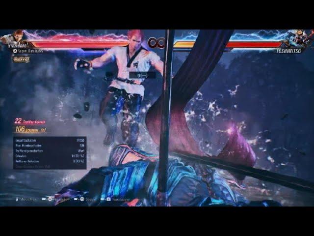 Hwoarang NEW max damage Combo Route from JFSR - Damage comparison after Patch