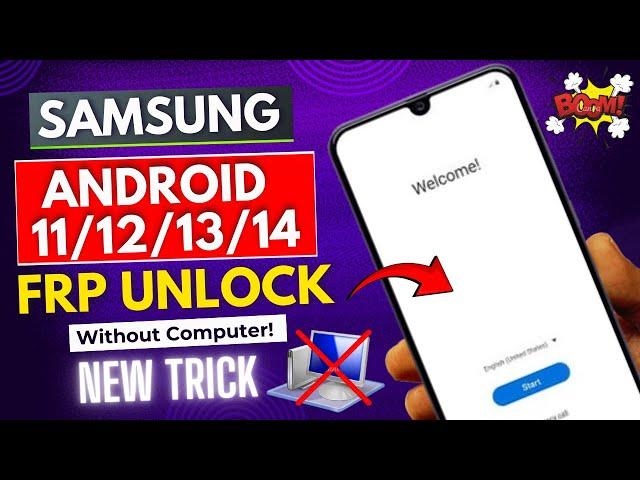 All SAMSUNG FRP BYPASS 2025 ANDROID 11-12-13-14 Latest Security | Without PC | Frp Unlock