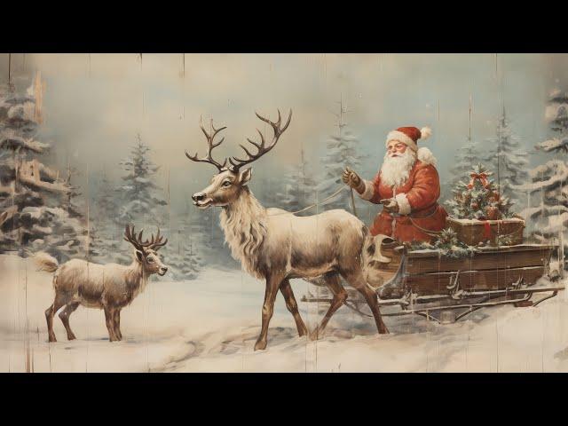 Vintage Christmas TV Art Screensaver | 4K Holiday Television Paintings