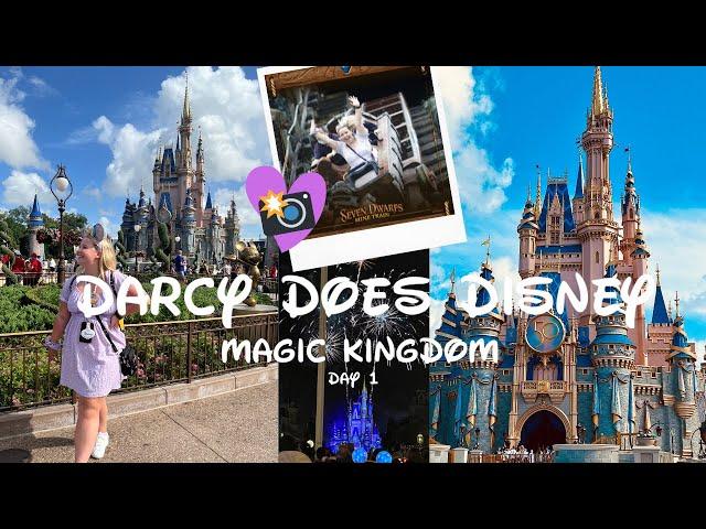 MAGIC KINGDOM DAY 1 | FIRST TIME IN WALT DISNEY WORLD, ORLANDO, SOLO TRIP, WDW, 50TH ANNIVERSARY!