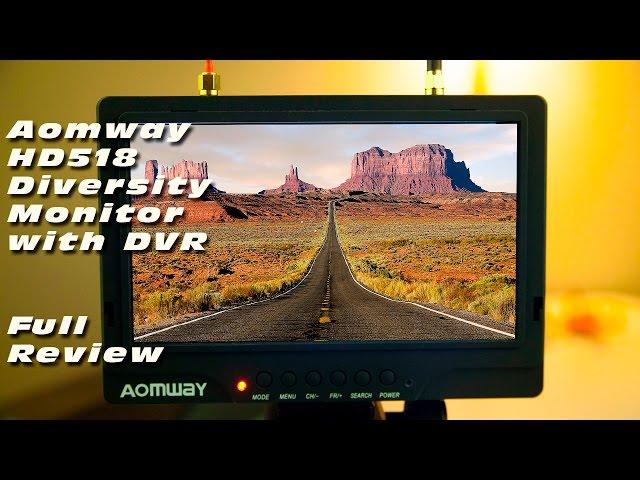 Aomway HD518 7" Diversity FPV moditor with DVR - Full Review (from Gearbest.com)