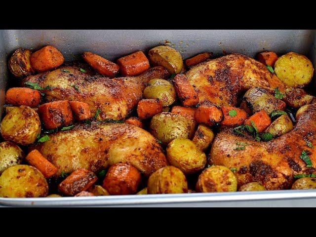 PERFECT ROASTED CHICKEN AND POTATOES: BAKED CHICKEN AND POTATOES