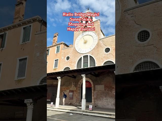 Rialto Bridge Magic! Sunny Skies, Shopping Finds & Happy Tourists#venice #rialto #travelshorts