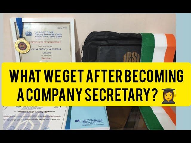 What we get after becoming a Company Secretary |Company Secretary Members Kit‍|CS Kit unboxing ️