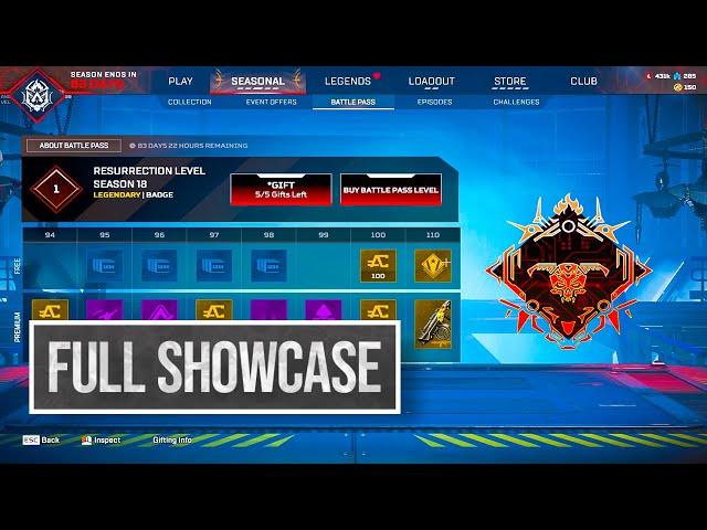 Apex Legends Season 18 Battle Pass Full Showcase