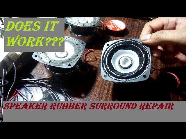 Speaker Surround Repair With PVC Tape