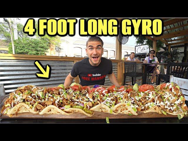 "NO ONE WILL EVEN TRY" $100 UNBEATEN CHICKEN KEBAB CHALLENGE (Gyro Challenge)