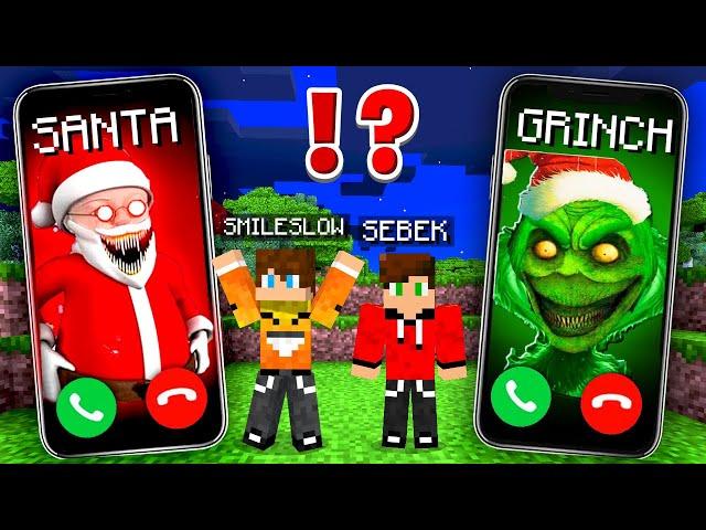 GRINCH I MIKOŁAJ DZWONIĄ DO NAS O 3 RANO w Minecraft!