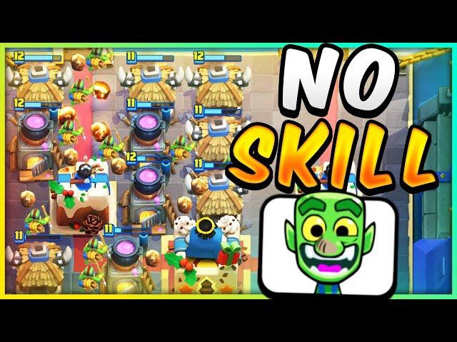 NEW NO SKILL DECK BEATS THE BEST PLAYERS IN THE WORLD! — Clash Royale