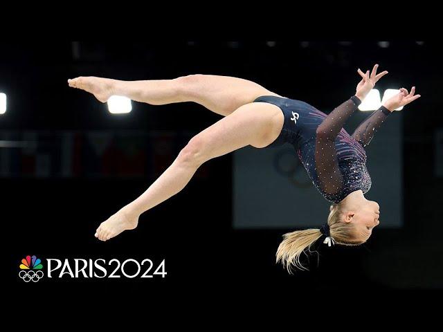 Jade Carey displays calm composure during podium training | Paris Olympics | NBC Sports