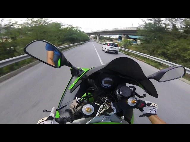 KAWASAKI NINJA 636 NO EXHAUST TEST [SOUND ON 100%] 