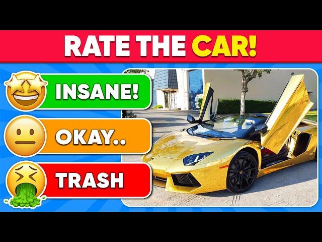 Tier List - COOLEST Cars Ever!  Daily Quiz