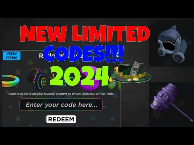 (NEW) Roblox UGC LIMITED CODES 2024  !!GET NOW!! FREE LIMITED UGC ITEMS