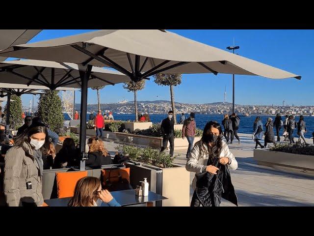 GALATAPORT ISTANBUL, A COMPLETE VIRTUAL TOUR - RESTAURANTS, BARS AND SHOPS, DECEMBER 2021, 4k WALK