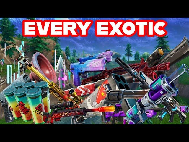 Ranking EVERY EXOTIC In FORTNITE HISTORY From WORST To BEST