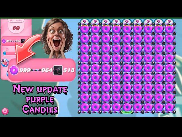 New amazing look purple | Candy crush saga new update purple candies