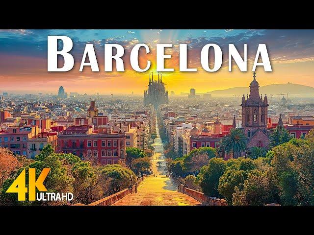 BARCELONA 4K - Scenic Relaxation Film with Epic Cinematic Music - Natural Landscape