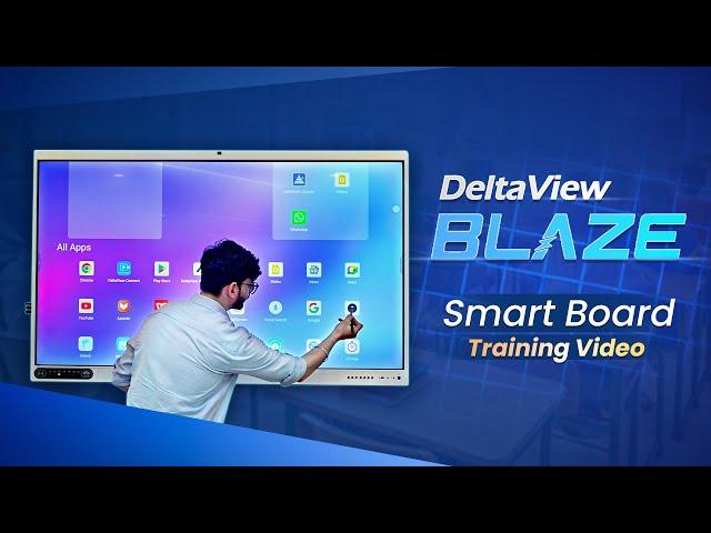 DeltaView Blaze Interactive Flat Panel Training Video | Full Corporate Features Explained
