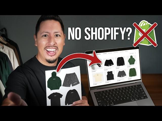 How To Start A Clothing Brand WITHOUT Shopify [FOR FREE]