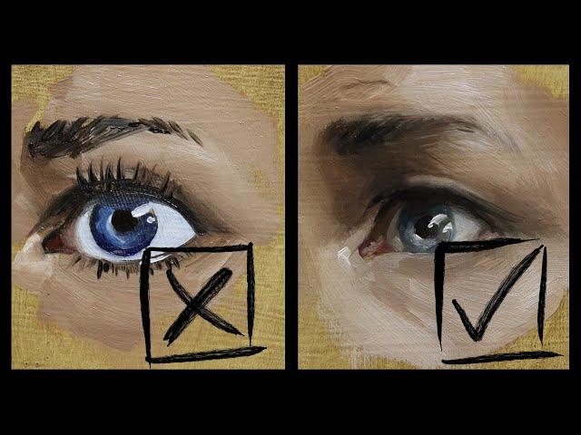 DOS and DON'TS of Painting EYES - Oil Painting Tutorial for Beginners