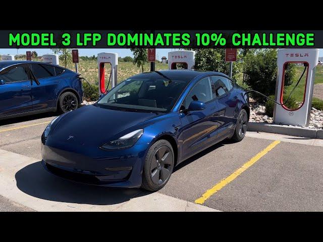Tesla Model 3 RWD (LFP) Is Pure Magic In Our 10% EV Road Trip Challenge!