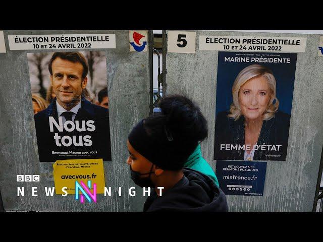 French election: Far-right Le Pen closes in on Macron - BBC Newsnight