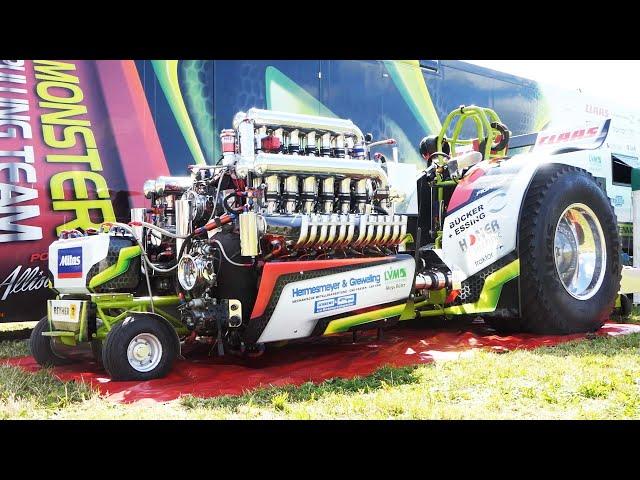 Powerfull Tractor Pulling Build - Green Fighter w/ 3x Allison V-1710 V12 Engines | Pulling Nation