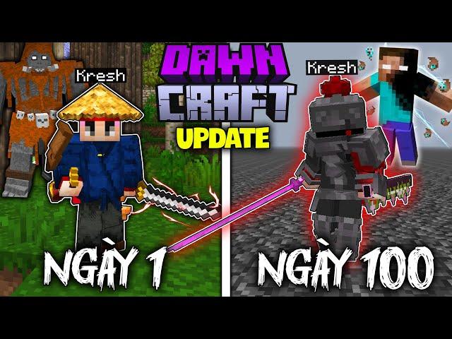 100 Ngày Phá Đảo DAWNCRAFT UPDATED Trong Minecraft Hardcore!!