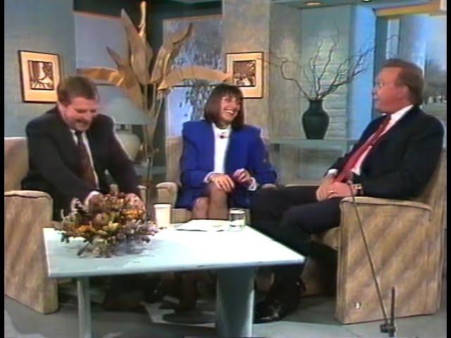 In Melbourne Today - Bert Newton with Ernie Sigley and Denise Drysdale 18 July, 1990