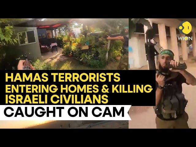 Israel war: Hamas Terrorists Entering Homes & Killing Israeli Civilians Caught on Cam | WION