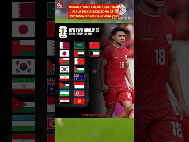 Timnas Indonesia lolos ke FIFA WCQ 3 zona Asia #shorts #timnasindonesia #kualifikasipialadunia2026