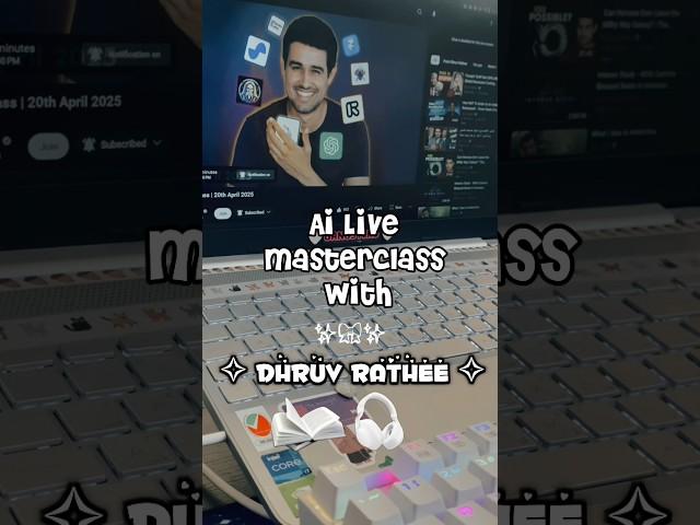  AI Live Masterclass with @dhruvrathee   #DhruvRathee #AI #Masterclass #LearnAI #techtalk