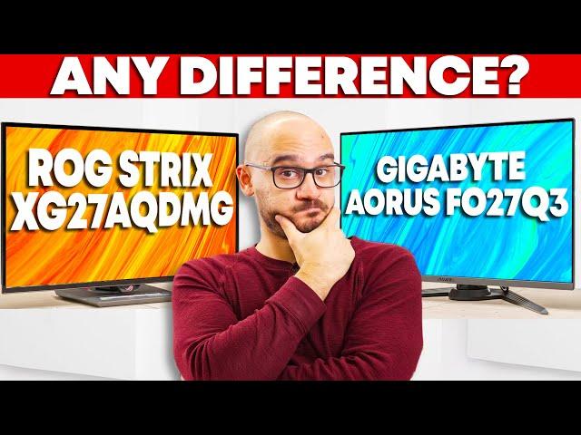 Gigabyte AORUS FO27Q3 vs ASUS ROG Strix OLED XG27AQDMG: Do OLEDs Really Perform Differently?