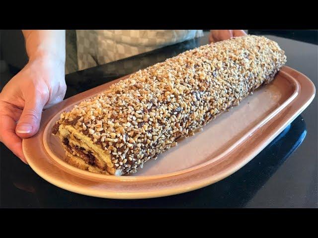 ROTOLO ALLA NUTELLA GOLOSO - Ricetta Facile | NUTELLA SWISS ROLL - Easy recipe