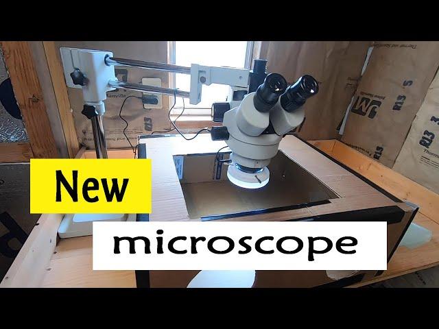 Fossil prep lab mods and new microscope! Part 1