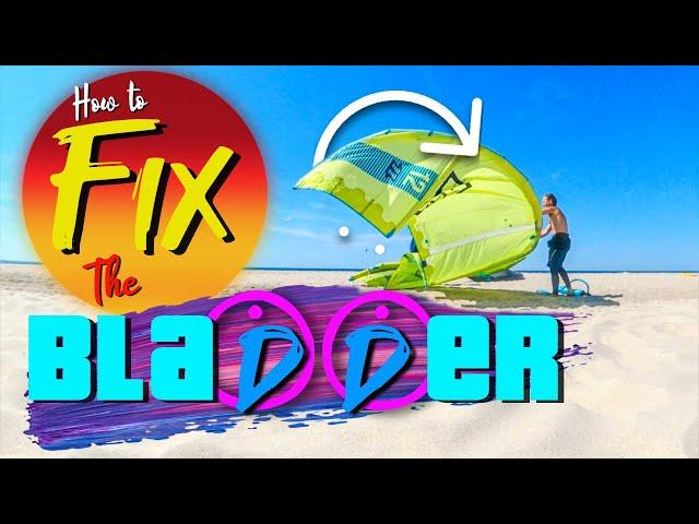How To Replace A Leading Edge Bladder In Your Kite / Main Tube Replacement | Kitesurfing Tutorial