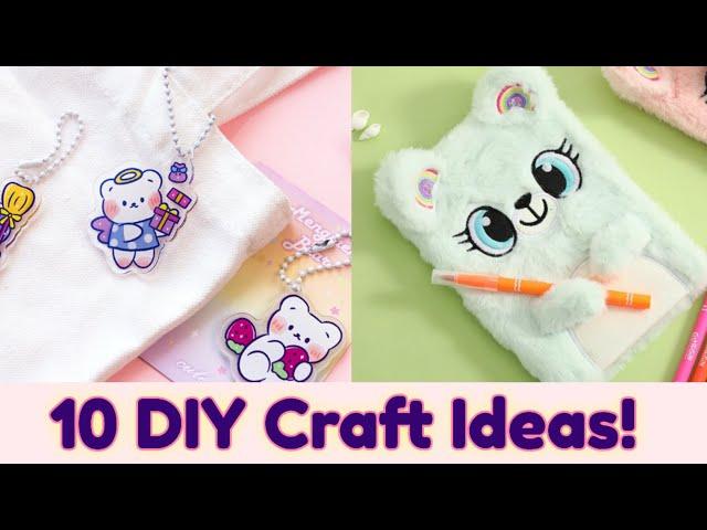 10 DIY School Craft  Paper craft / Easy to make/ how to make / miniature craft/ school project diy