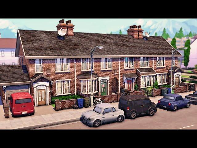 British Terraced Houses | The Sims 4 Speed Build