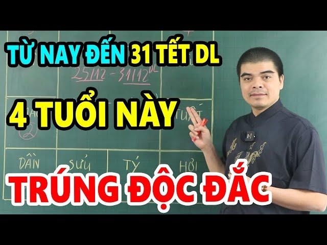 4 Con Giáp Lộc Trời Rơi Xuống Từ Nay Đến 31 Tết DL 100 Tỷ Cầm Tay Tiền Tiêu 3 Đời Không Hết