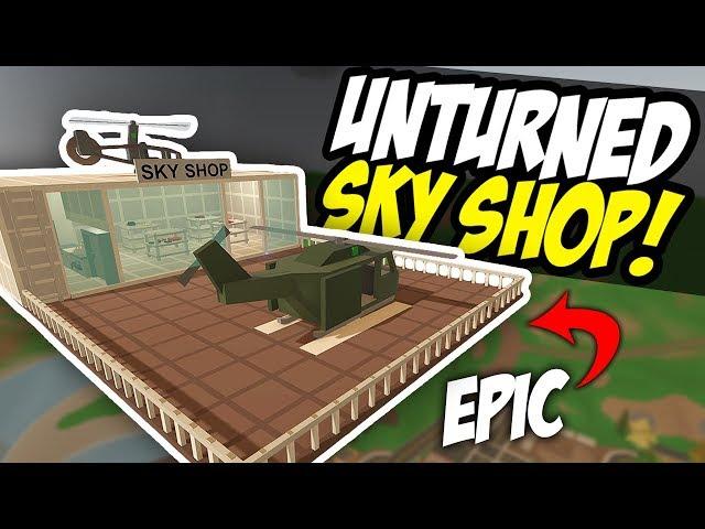 EPIC SKY SHOP - Unturned Floating Store | Shop Roleplay!