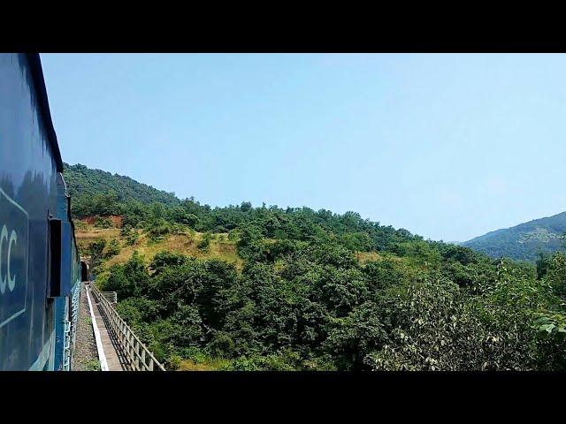 Hardcore Chugging By KYN WDP-3A Leading Sawantwadi Passenger Through Beauty Of Konkan Railway !!