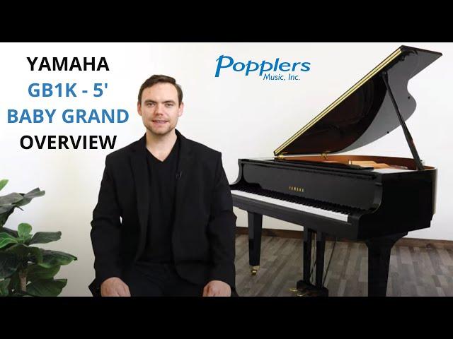 Yamaha GB1K - 5' Baby Grand Piano Overview and Demo Playing Examples | Popplers Music