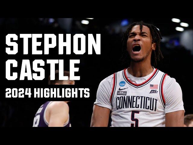 Stephon Castle 2024 NCAA tournament highlights