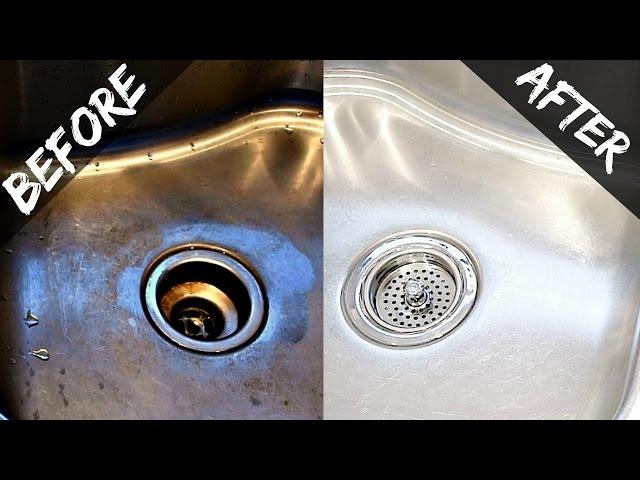 How To Clean Your Kitchen Sink & Disposal Naturally With Baking Soda & Vinegar - Easy & Organic