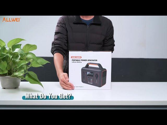 ALLWEI 300W Power Station Unpack Video