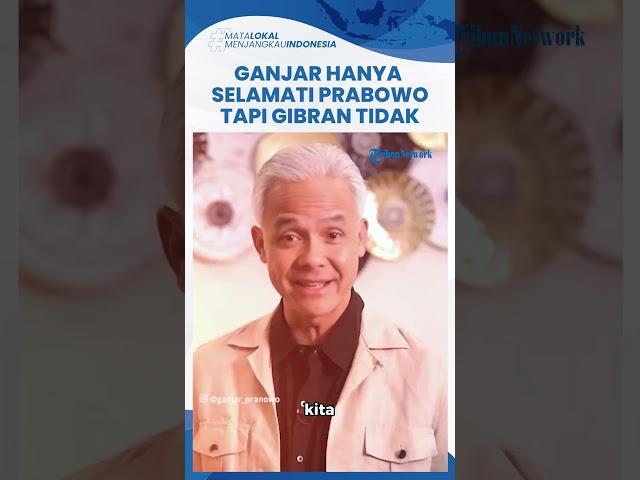 Momen Ganjar Pranowo Hanya Ucapkan Selamat ke Prabowo, Tapi Nama Gibran Tak Disebut Sama Sekali