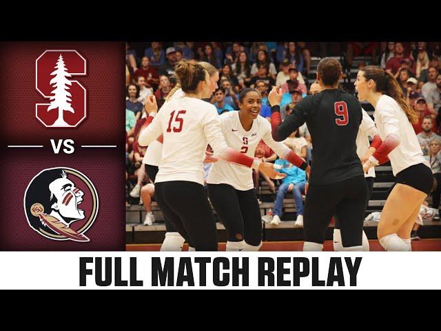 Stanford vs. Florida State Full Match Replay | 2024 ACC Volleyball