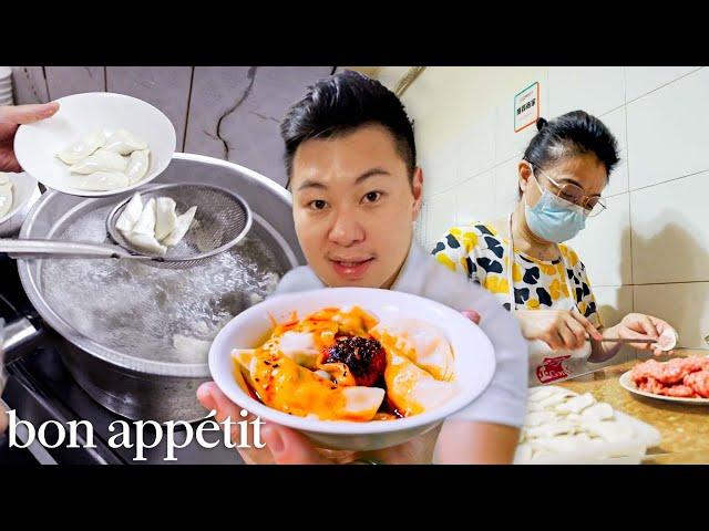 The Legendary Chinese Dumplings Served in an Auntie's Living Room | Street Eats | Bon Appétit