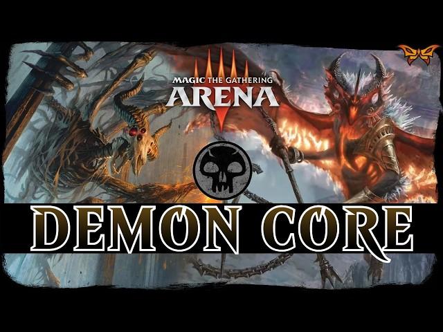 DEMONS OF DUSKMOURN | MTG Arena - Mono Black Demon Life Drain Valgavoth Combo Standard Deck