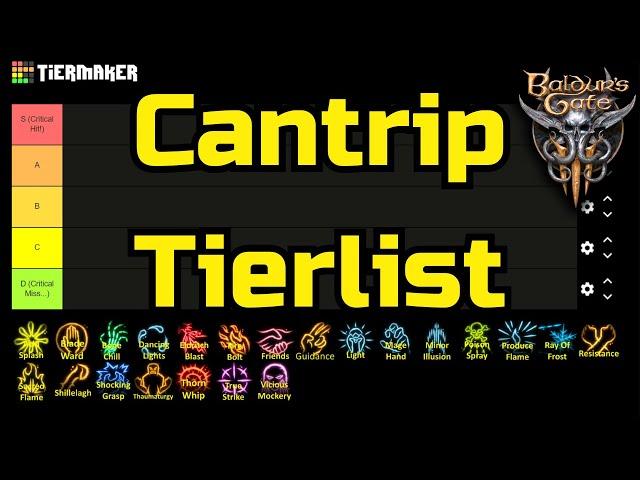 Baldur's Gate 3 Cantrip Tier List